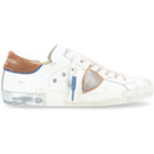 Sneakers Sneaker Paris X bianca, marrone e azzurra - Philippe Model - Modalova