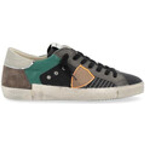 Sneakers Sneaker Paris X nera, verde e marrone - Philippe Model - Modalova