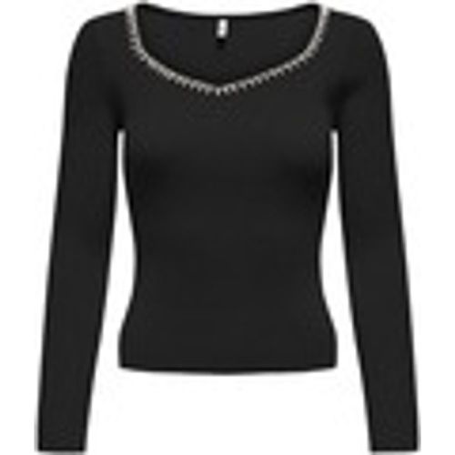 Maglione ONLEMMA LS V-NECK PEARL KNT 15328014 - Only - Modalova