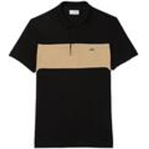 T-shirt & Polo Colour Block Polo Shirt Black/Beige - Lacoste - Modalova