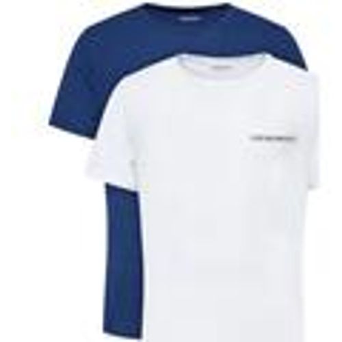 T-shirt & Polo Lounge 2 Pack Crew T-Shirts White/Blue - Emporio Armani - Modalova