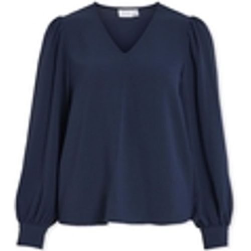 Camicetta Top Gaja L/S - Navy Blazer - Vila - Modalova