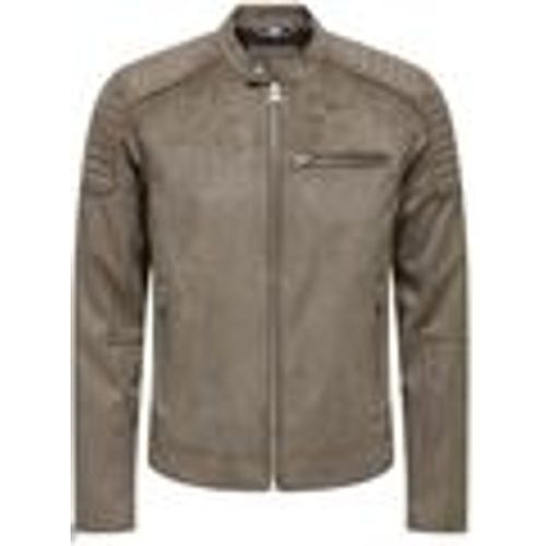 Giubbotto ONSGUS FAUX SUEDE RACER JACKET OTW NOOS - Only & Sons - Modalova