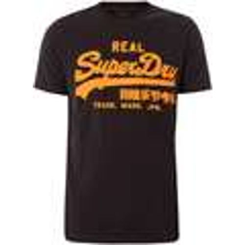 T-shirt T-shirt con grafica logo vintage al neon - Superdry - Modalova