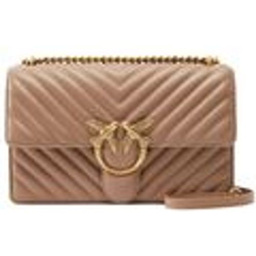 Borsa LOVE ONE CLASSIC DC SHEEP NAPPA CHEVRON - pinko - Modalova