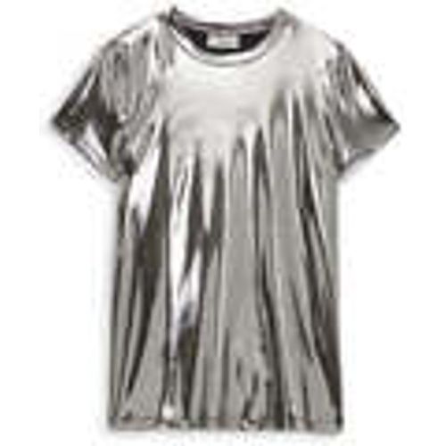 T-shirt & Polo Effetto Vinile Argento - Ottodame - Modalova