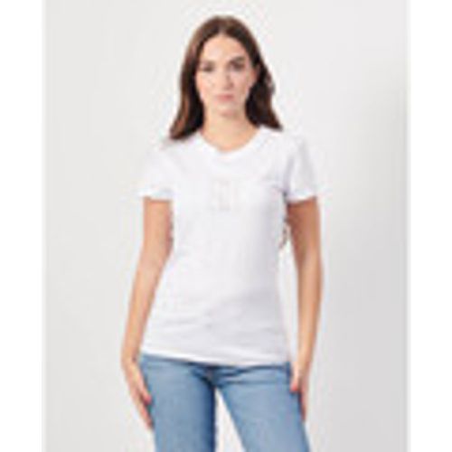 T-shirt T-shirt con logo con applicazioni - EAX - Modalova