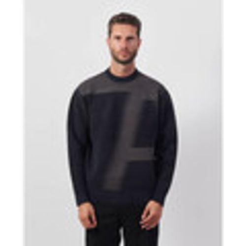 Maglione Pullover uomo AX a righe con maxi logo - EAX - Modalova