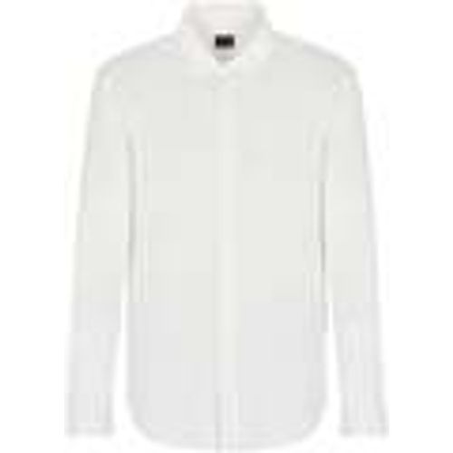 Camicia a maniche lunghe Jersey Elasticizzata Regular - Emporio Armani - Modalova