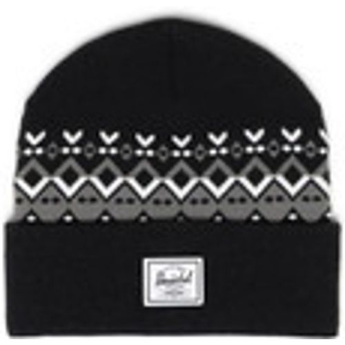 Berretto Gorro Elmer Black Fair Isle - Herschel - Modalova