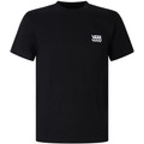 T-shirt T-shirt nera con mini logo per uomo - Vans - Modalova