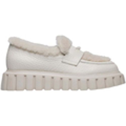 Scarpe Mocassino in pelle e teddy - Voile blanche - Modalova