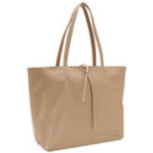 Borsa shopping bag in pelle color sand B618 - Frau - Modalova