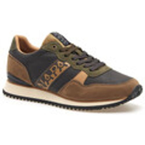 Sneakers sneaker uomo Cosmos 01 in nabuk e tessuto brown ebony - Napapijri - Modalova