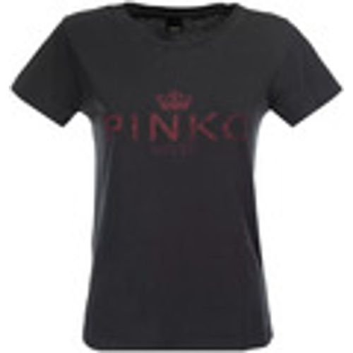 T-shirt & Polo t-shirt nera logo - pinko - Modalova