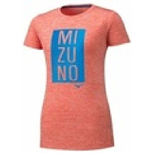 T-shirt IMPULE CORE GRAPHIC DONNA TEE HOT CORAL - Mizuno - Modalova