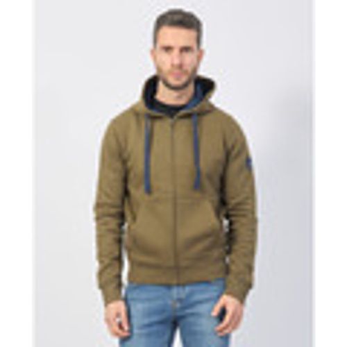 Felpa Felpa fullzip con tasche e cappuccio - Yes Zee - Modalova