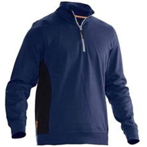 J5401-blau/-M Sweatshirt mit Kragen 1/2 zip Kleider-Größe: M - Jobman - Modalova