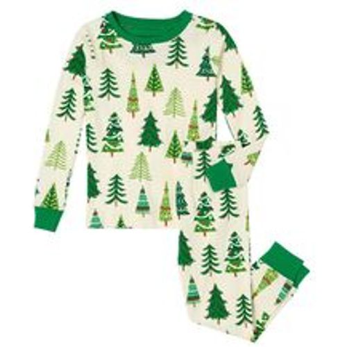 Schlafanzug lang CHRISTMAS TREES - GLOW in cream, Gr.104 - Hatley - Modalova