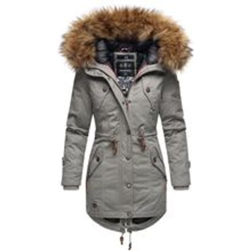 Damen Wintermantel stylischer Winterparka mit abnehmbarem Kunstfell Laviva Princess - Marikoo - Modalova