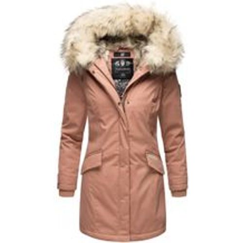 Damen stylischer Wintermantel Winterparka mit Kunstfell-Kapuze Cristial - Navahoo - Modalova