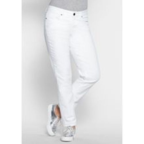 Große Größen: Schmale Stretch-Jeans KIRA, white Denim, Gr.24 - sheego - Modalova
