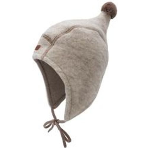 Wollfleece-Mütze WINTER mit Zipfel in düne/kastanie, Gr.45 - Maximo - Modalova
