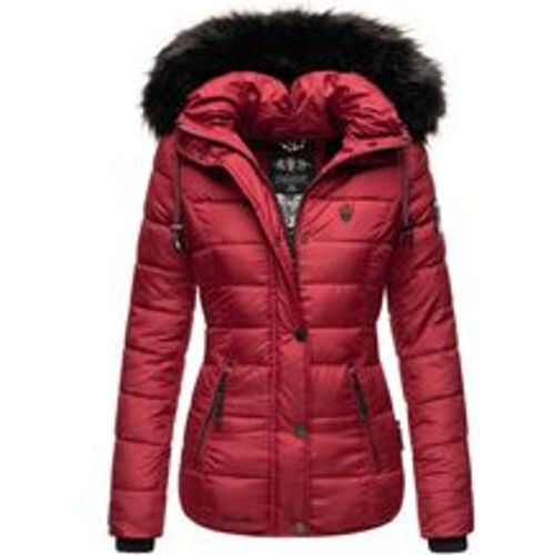 Damen Modische Winterjacke Steppjacke mit Kunstpelz Kapuze Zuckerbiene - Navahoo - Modalova