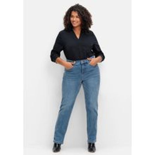 Große Größen: Gerade Stretch-Jeans mit Bodyforming-Effekt, blue Denim, Gr.112 - sheego - Modalova
