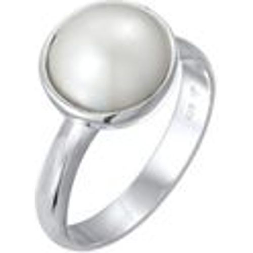 Ring Damenring Mabe Perle Klassisch 925 Sterling Silber (Farbe: Silber, Größe: 52 mm) - NENALINA - Modalova