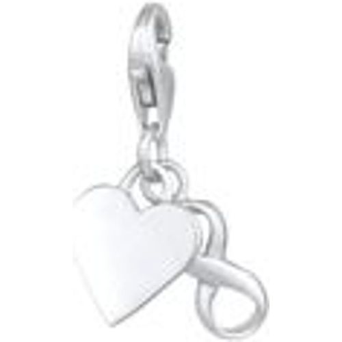 Charm Herz Infinity Symbol Anhänger Basic 925er Silber (Farbe: Silber) - NENALINA - Modalova