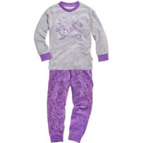 Frottee-Schlafanzug EINHORN lang in violett, Gr.98 - Playshoes - Modalova