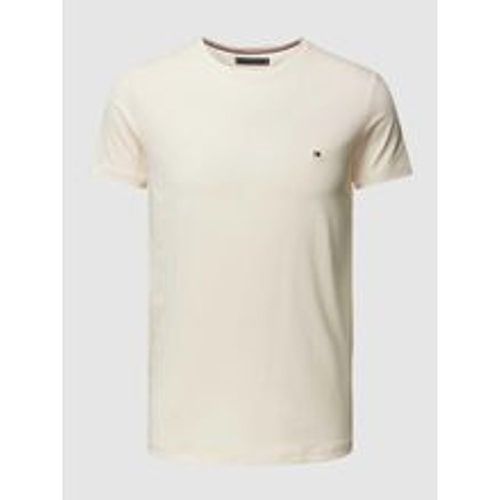 Slim Fit T-Shirt mit Logo-Stitching - Tommy Hilfiger - Modalova