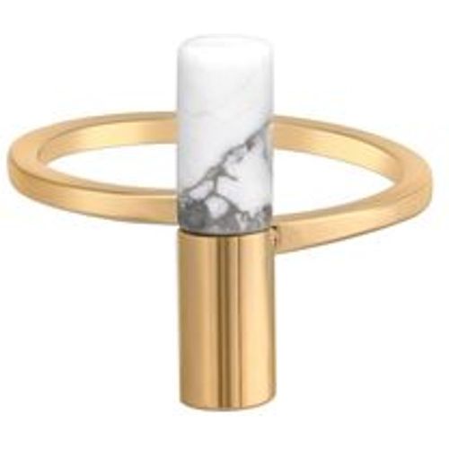 Ring 925/- Sterling Silber Howlith weiß vergoldet (Größe: 052 (16,6)) - CAI - Modalova