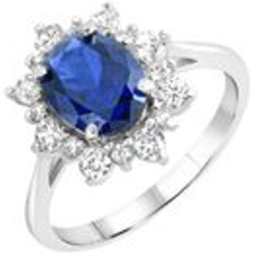 V Ring 333/- Gold Kristall blau Glänzend (Größe: 052 (16,6)) - Fashion24 DE - Modalova