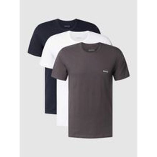 T-Shirt mit Label-Stitching im 3er-Pack Modell 'Classic' - Boss - Modalova