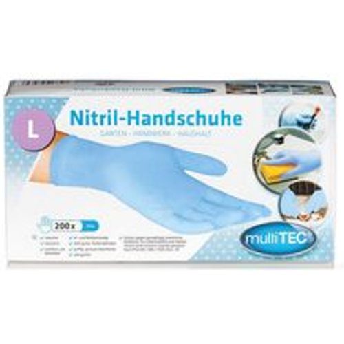 Nitril-Einweghandschuhe, Blau, Größe L - 200er Set - Fashion24 DE - Modalova