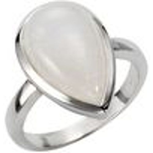 Ring 925 Silber rhodiniert mit Rainbow Mondstein - JAMELLI - Modalova