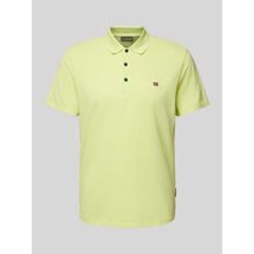 Slim Fit Poloshirt mit Logo-Stitching Modell 'EALIS' - Napapijri - Modalova