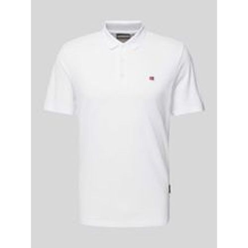 Slim Fit Poloshirt mit Logo-Stitching Modell 'EALIS' - Napapijri - Modalova