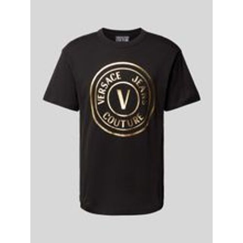 T-Shirt mit Rundhalsausschnitt - Versace Jeans Couture - Modalova
