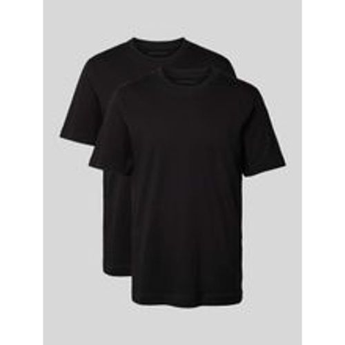 T-Shirt im unifarbenen Design im 2er-Pack - Tom Tailor - Modalova