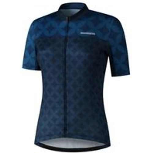 W's MIZUKI Short Sleeve Jersey, Navy - Shimano - Modalova