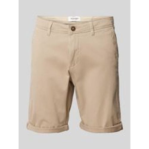 Regular Fit Bermudas in unifarbenem Design Modell 'BOWIE' - jack & jones - Modalova