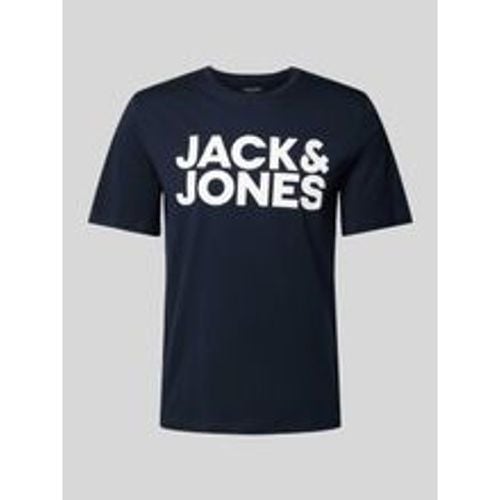 T-Shirt mit Label-Print Modell 'CORP' - jack & jones - Modalova