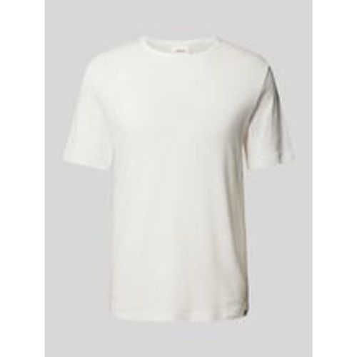 T-Shirt mit Strukturmuster - s.Oliver RED LABEL - Modalova