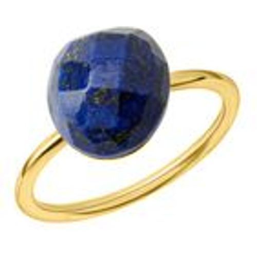 Silber Ring 925 Silber vergoldet Lapislazuli 925/- Sterling Silber Lapislazuli blau Glänzend (Größe: 056 (17,8)) - Celesta - Modalova