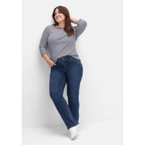 Große Größen: Bootcut-Jeans in Curvy-Schnitt SUSANNE, dark blue Denim, Gr.44 - sheego - Modalova