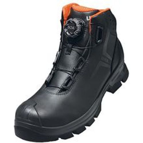 Macsole® Stiefel S3 schwarz, orange Weite 12 Gr. 45 - Schwarz - Uvex - Modalova