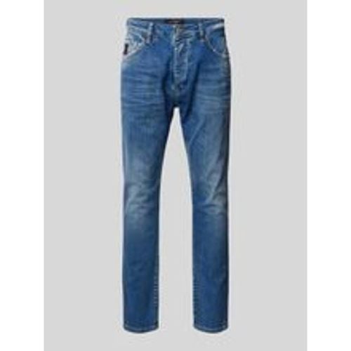 Slim Fit Jeans im 5-Pocket-Design Modell 'Fredo' - ER Elias Rumelis - Modalova